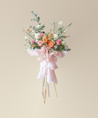 standing flower cat