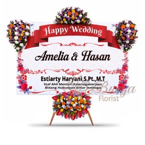 Bunga Papan Wedding 15