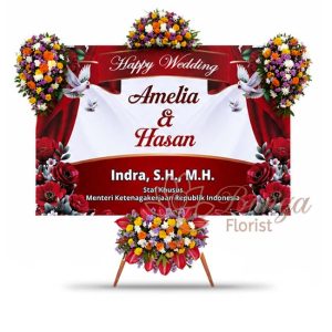 Bunga Papan Wedding 16