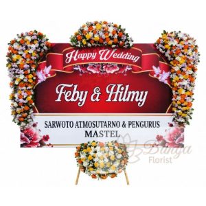Bunga Papan Wedding 046