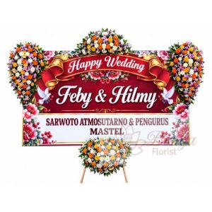 Bunga Papan Wedding 043